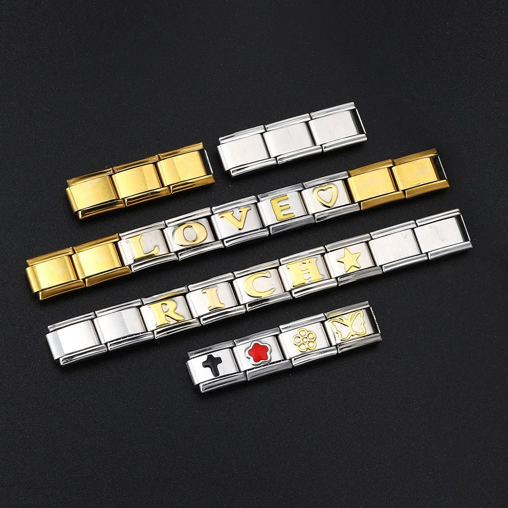 Gold Color 26 English Letters 014