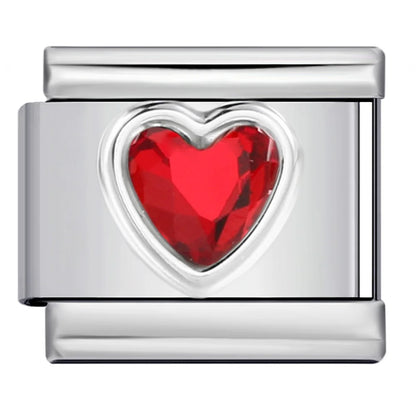 Red Italian Charm Links 394