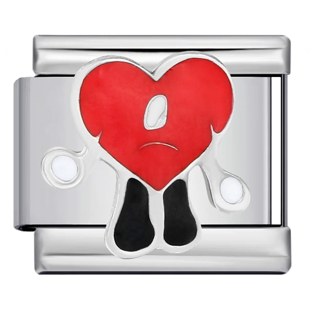 Red Italian Charm Links 394