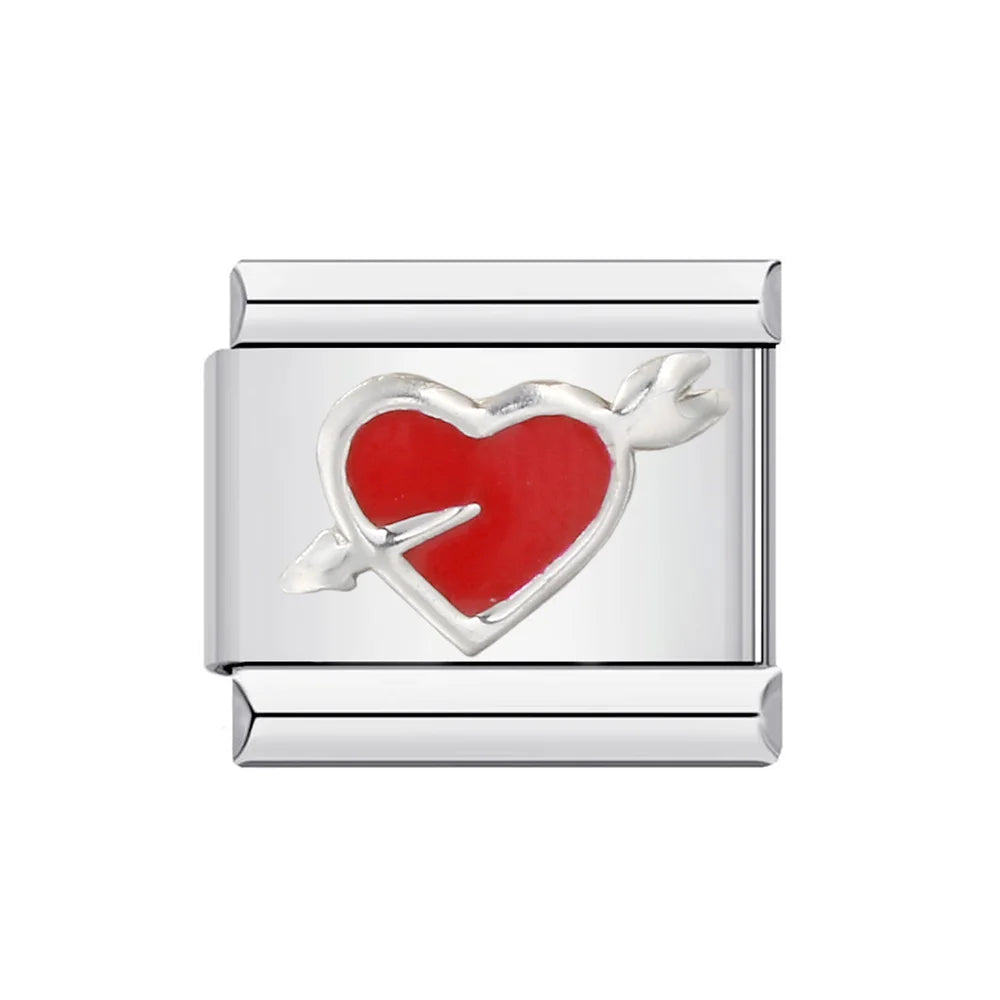 Heart Italian Charm Link 178