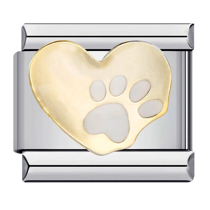 Paw Print Italian Charm 316