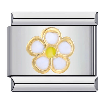 Flower Italian Charm Links 105