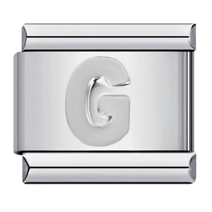 Silver Color 26 English Letters 125