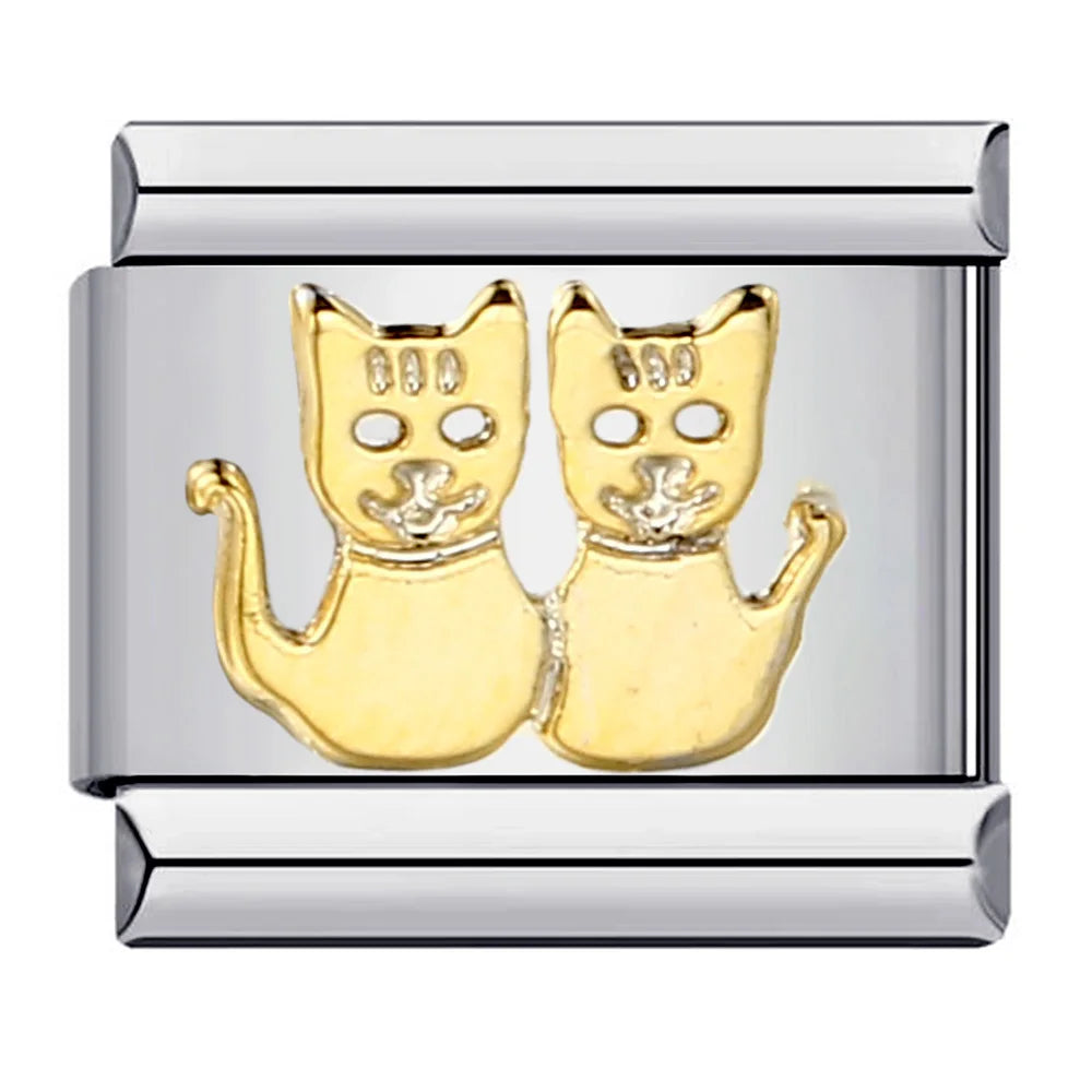 Cats Italian Charm Link 193