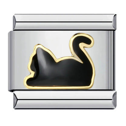 Cat Italian Charm Link 304