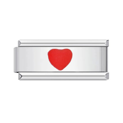Heart Italian Charm Links 029
