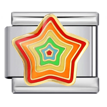 Star Italian Charm Links 107