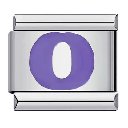 Purple Color 26 English Letters 017