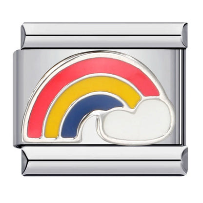 Rainbow Italian Charm Links 086