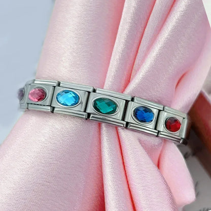 Zirconia Italian Charm Links 120