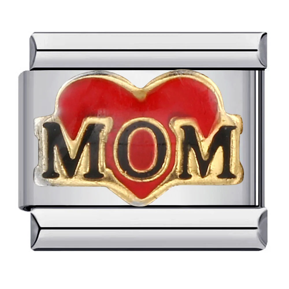 Heart Italian Charm Links 121