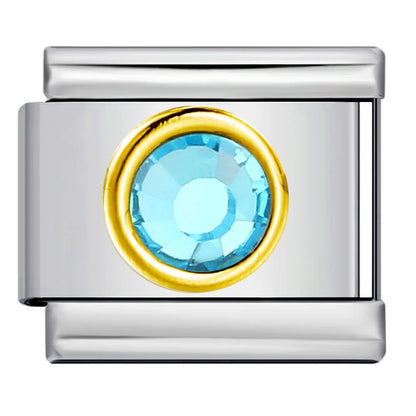 Colorful Zirconia Italian Charm 506