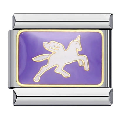 Purple Italian Charm Link 170