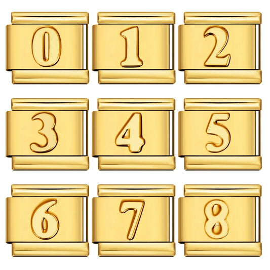 0-9 Number Italian Charm 263