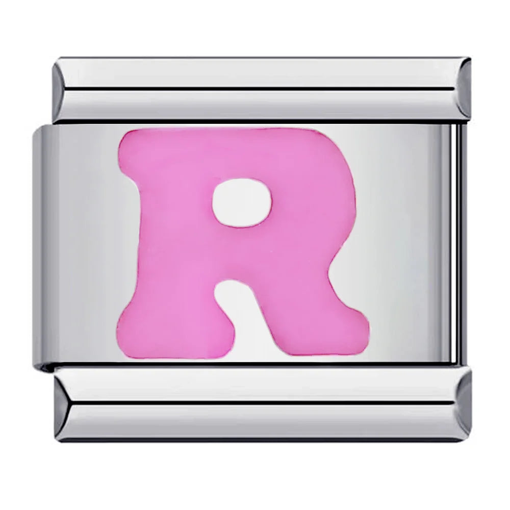 Pink Color 26 English Letters 018