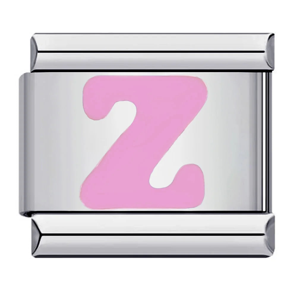 Pink Color 26 English Letters 018