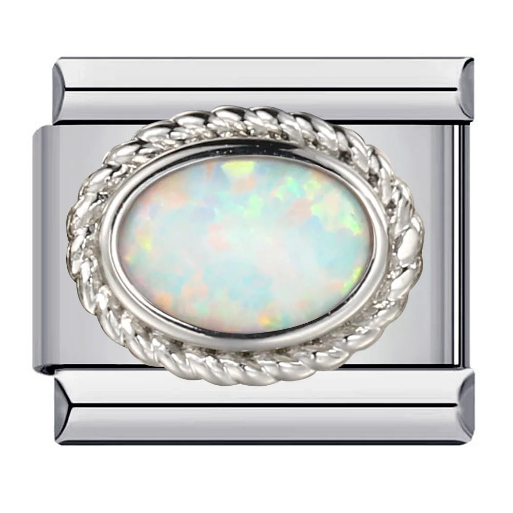 Zirconia Italian Charm Links 146