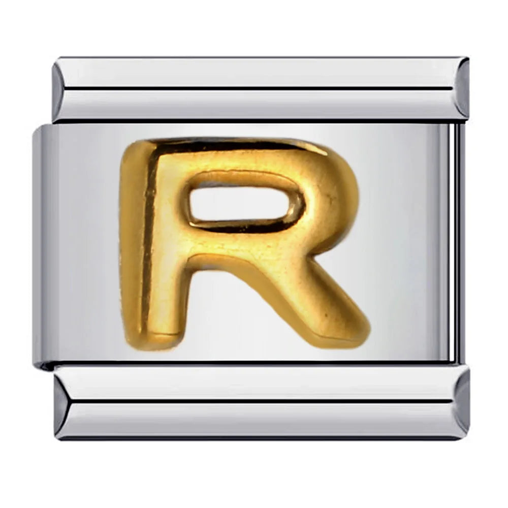 Gold Color 26 English Letters 064