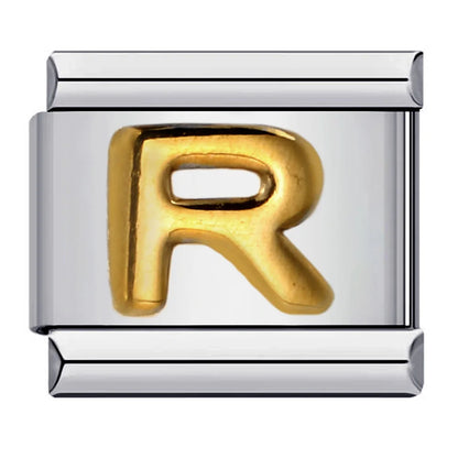 Gold Color 26 English Letters 064