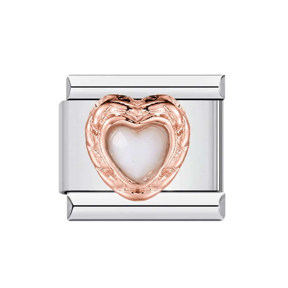 Heart Italian Charm Links 029