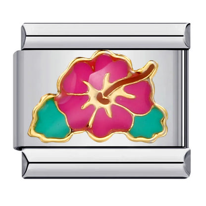 Flower Italian Charm Links 073