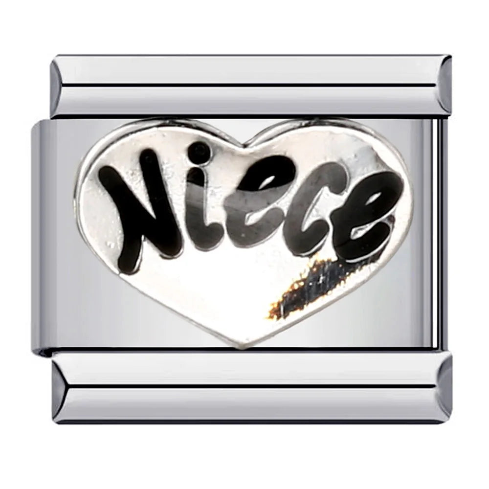 Heart Italian Charm Links 070