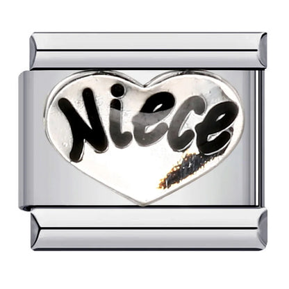 Heart Italian Charm Links 070