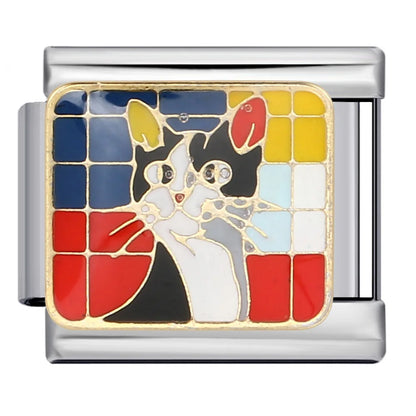Cat Italian Charm Link 304
