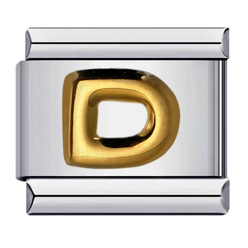 Gold Color 26 English Letters 064