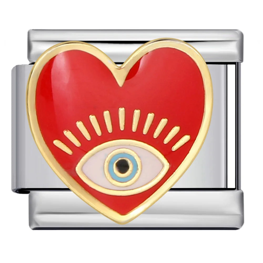 Red Italian Charm Links 394