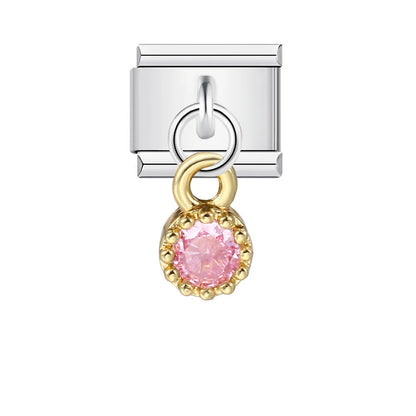 Pink Italian Charm Link 401