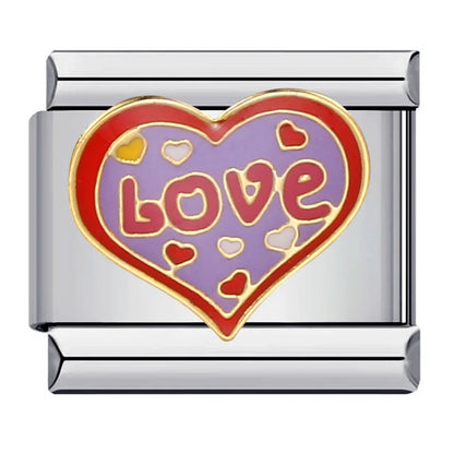 Purple Italian Charm Link 170