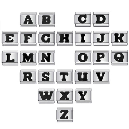 Black Color 26 English Letter 001