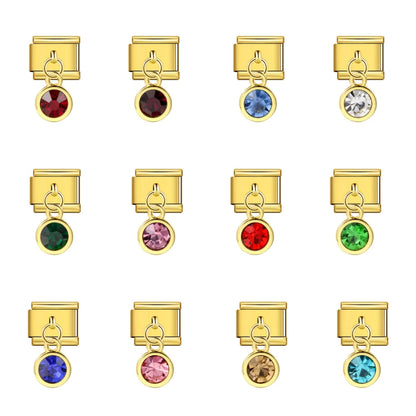 Birthstone Pendant Italian Charm 235