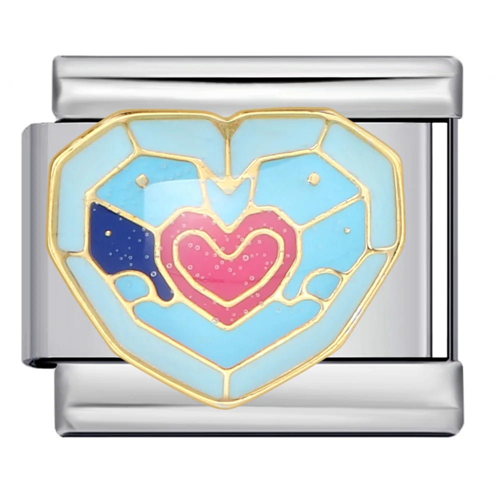 Heart Italian Charm Link 258