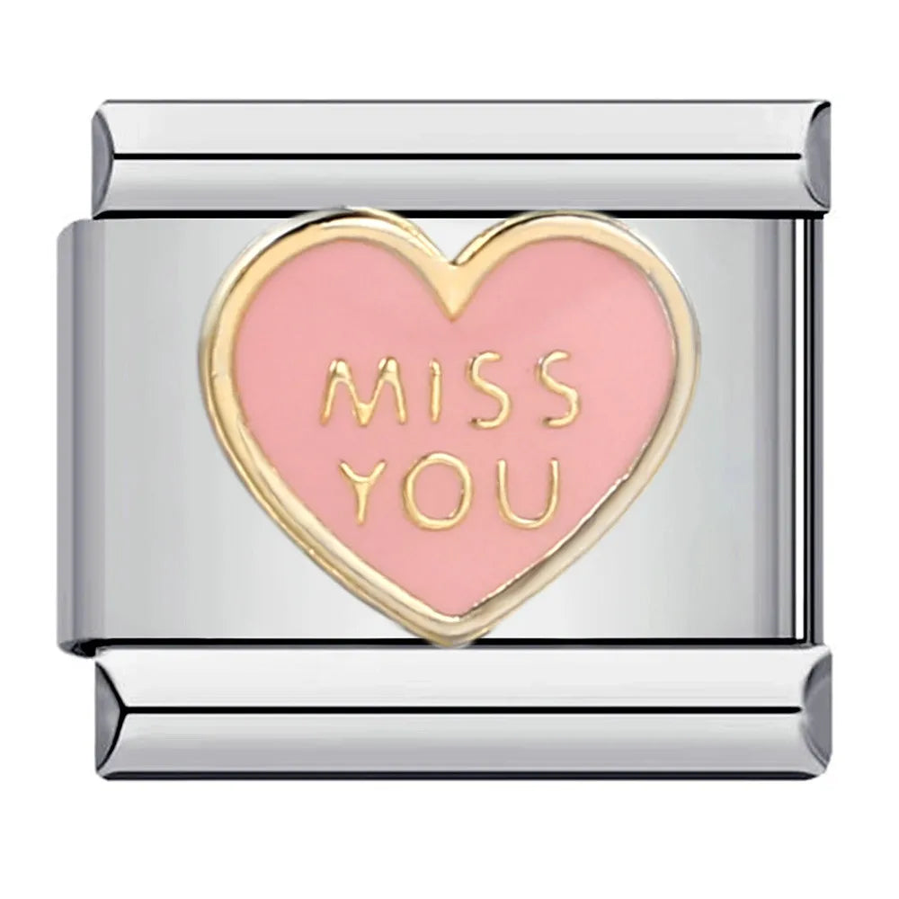 Heart Italian Charm Links 159