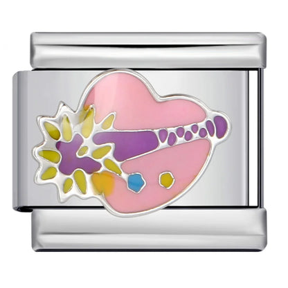 Heart Italian Charm Link 258