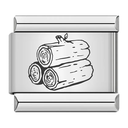 Laser Italian Charm Link 500