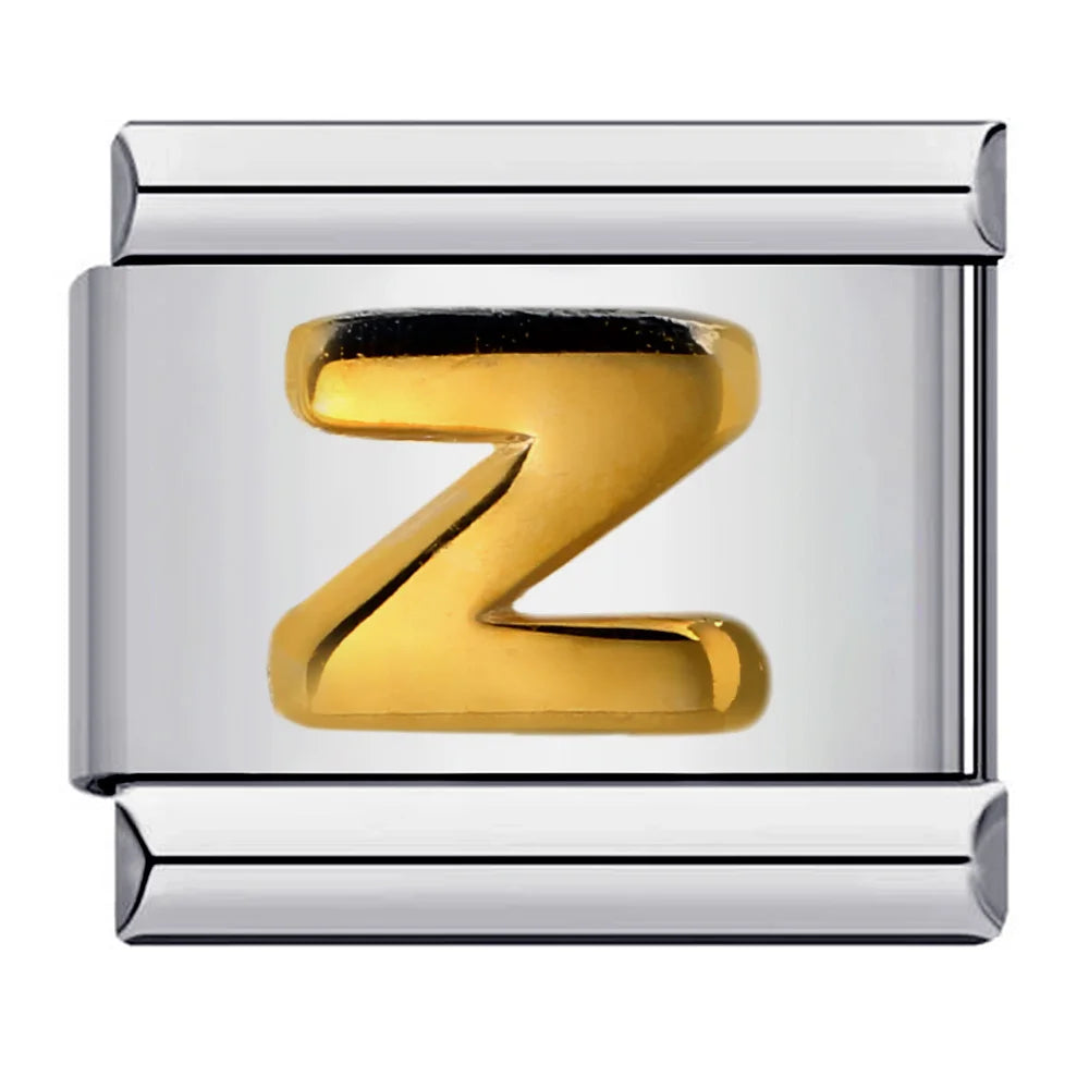 Gold Color 26 English Letters 064
